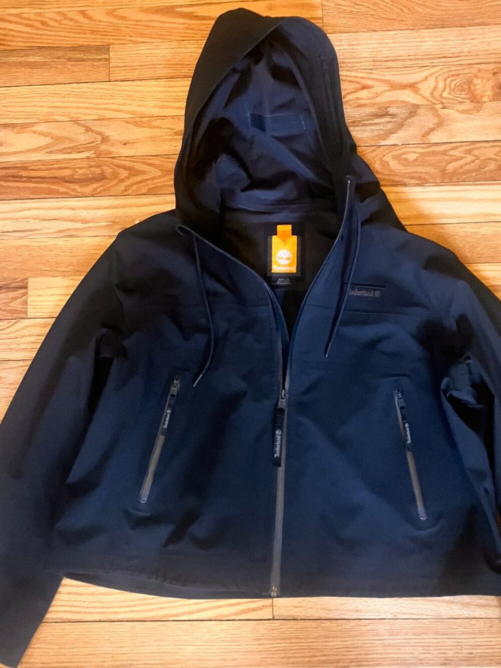 Cropped Black Raincoat by Timberland